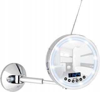 Zrkadlo do predsiene - Wenko Imperial Bluetooth USB LED nástenné zrkadlo
