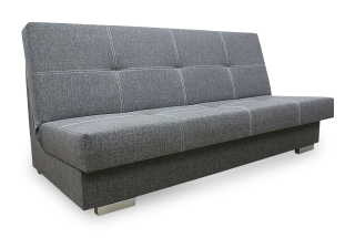 Pohovka, gauč - Šatník so zrkadlom s 90 cm 2d 2s 2l biely