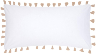 Obliečka na vankúš - Westwing 2 Perkal vankúše s strapcami 40x80 cm