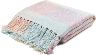 Prikrývka, prehozy na posteľ - Westwing Drave Plaid Bedspread s strapcami 130 x 170 cm