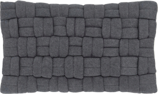 Obliečka na vankúš - Westwing Braided vankúš 30x50 šedá