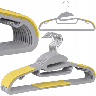 Vešiak do predsiene - Flexi Hanger Set 10 Gray -yellow