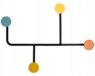 Vešiak do predsiene - Lewis Hanger - MDF, kov