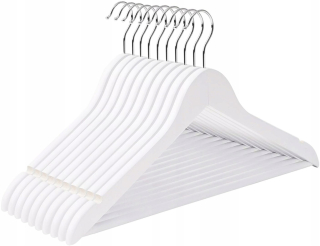 Vešiak do predsiene - Rounder Hanger Rondo set 30 ks bielym drevom