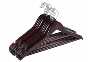 Vešiak do predsiene - Šatník Rondo Set 30 ks Brown Wood