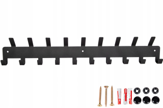 Vešiak do predsiene - Kovový vešiak pre podkrovie oblečenie 19 háčikov 55 cm