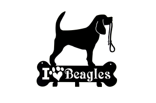 Vešiak do predsiene - Zameričkový šatník pre psa Beagle