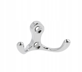 Vešiak do predsiene - Znechovač odevov - Hook - Chrome Gloss - 10ks