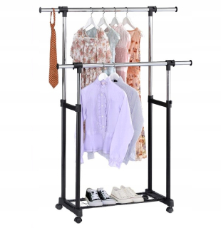 Vešiak do predsiene - Okrúhle zrkadlo v bielom ráme 93 cm