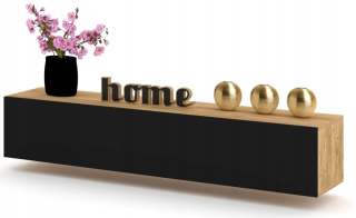 Skrinka pod TV - Závesné remeslo RTV Craft 180 Black Dąbe