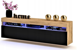Skrinka pod TV - Závesné RTV Cabinet Play Craft Craft Black 160