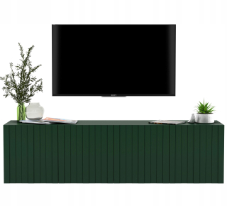 Skrinka pod TV - Závesný RTV Glamour hrudník zásuviek zelená kabinet RTV