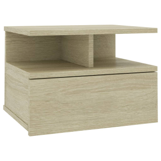 Nočný stolík - Závesný nočný stolík, Sonoma Oak, 40x31x27 cm, krok