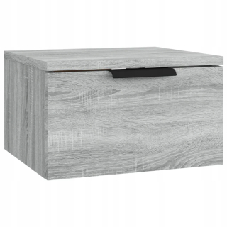 Nočný stolík - Závesný nočný stolík, Gray Sonoma Oak, 34x30x20 C