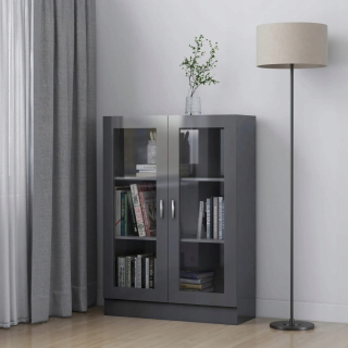 Regál do detskej izby - Site, vysoký lesk, šedá, 82,5 x 30,5 x 1115 cm,
