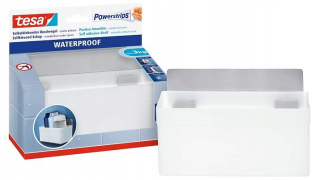 Kúpeľňová polica - Nepremokavý kúpeľňový kôš Tesa Powerstrips