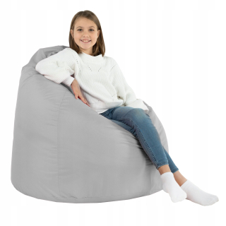 Sedací vak do detskej izby - Záhradná taška XL Silver Pouf Nylon kreslo