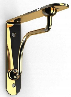 Konzola, držiak na police - Podpora poličky Palladio Golden Palladio 110x140 mm