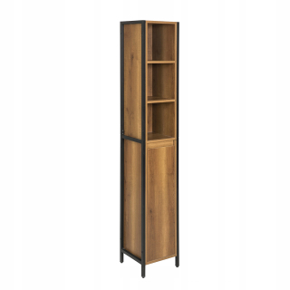 Skrinka do kúpeľne - Zrkadlo v kúpeľňovom ráme okrúhle drevené 50 cm