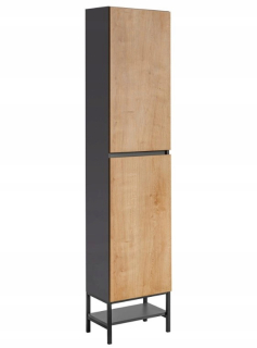Skrinka do kúpeľne - Vysoká kúpeľňa po Monaco Grey Oak 800 podkrovie