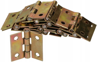 Závesy, pánty na nábytok - Zložený záves 25x25 mm kovový nábytok 50 ks