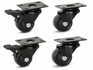 Kolieska na nábytok - Sada kolies kolesa kolies 50 mm 150 kg 4 ks