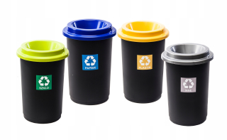 Kôš na triedenie odpadu - Sada segregácie segregácie 50 l Eco Bin 4 ks