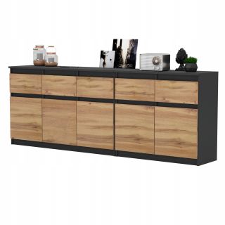 Komoda do detskej izby - Billy Furniture Set 200 cm Gray Votan