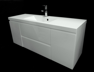 Skrinka do kúpeľne - Kúpeľňa Sada s SF 120 x 39 umývadlo