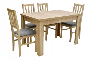 Jedálenská zostava, set - Priečinok Halifax Egger Black 80x120/160