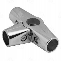 Spojovacia skrutka na nábytok - Tri -rukavý konektor pre FI 25 Chrome Pipes