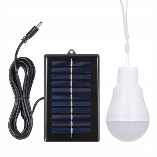 Žiarovka slnečná lampa prenosná 12led