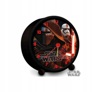 Detské hodiny do izby - Hodiny a budík Star Wars Kylo Renn