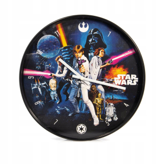 Detské hodiny do izby - Nástenné hodiny z filmu Star Wars New Hope 25,4 cm