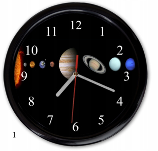 Detské hodiny do izby - Nástenné hodiny Kosmos Planet Universe Galaxy