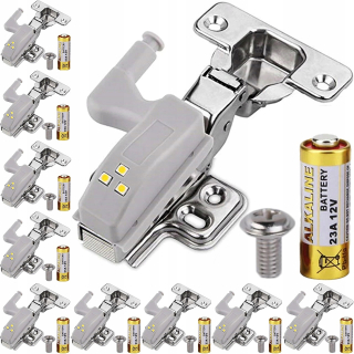 Osvetlenie nábytku - Nastavte 10x kabinetovú lampu 3x LED dverové záves NW