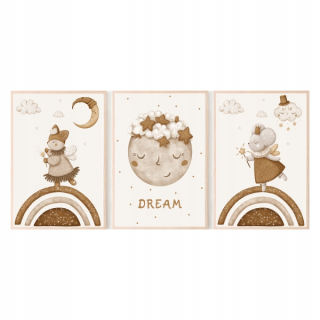 Detský obraz - Set 3 A4 Magic Dreams No. 9 Plagáty 9