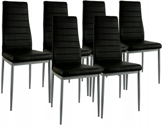 Kuchynská, jedálenská stolička - Sada 6 stoličiek Danor Design Pegas Black