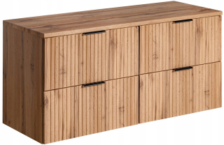 Skrinka do kúpeľne - Kúpeľňa set skrinky s najlepšími 120 cm dubovými wotan