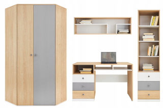 Sektorový nábytok do študenskej izby - Couch Youth Bed Adel 120x200 +matrac