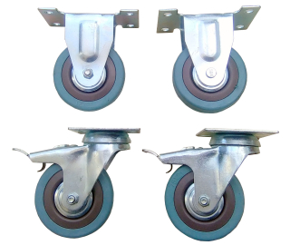 Kolieska na nábytok - Sada kolies 75 mm koliesový koliesový koleso 4 ks.