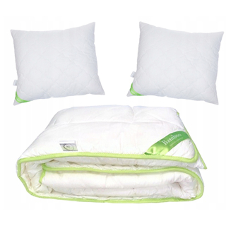 Prikrývka na spanie - Bambusová prikrývka 200x220 +vankúš 2x70x80