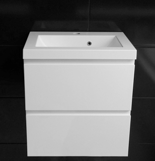 Kúpeľňové zostava nábytku - Priehľadná polica 5x20l Curver 50382