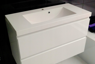 Kúpeľňové zostava nábytku - Kúpeľňa Set skrinky s SF 80 x 39 umývadlo