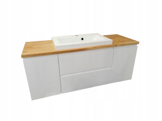 Kúpeľňové zostava nábytku - Kúpeľňa Set skrinky s hornou časťou Washbasin 100