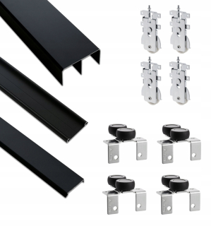 Posuvný systém na nábytok - Hettich Wingline 230 2,4 MB pravá biela biela