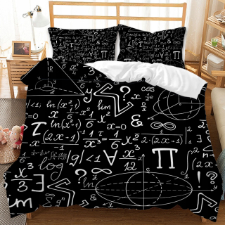 Kompletný set posteľných obliečok - Sada podstielky matematiky sada obalov veľkosti vankúšov