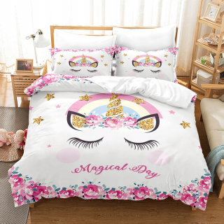 Kompletný set posteľných obliečok - 3D flanelová podstielka 160x200 cm bavlna flanel