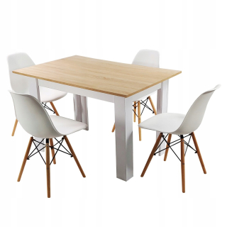 Stôl so stoličkami do obývačky - Karty s hrudníkmi 140 cm