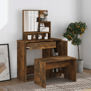 Toaletný stolík - Tabuľka závodu Vidaxl 86 x 136 x 35 cm stolička Vrátane
